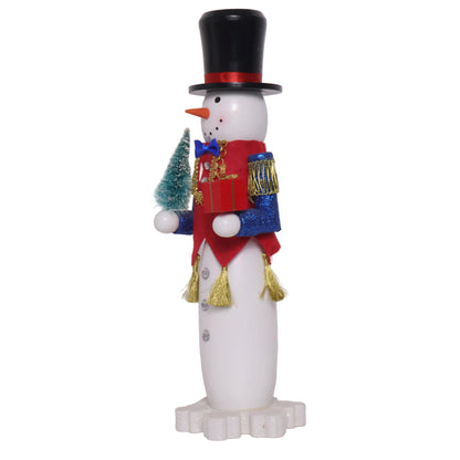 Cascanueces Muñeco De Nieve Blanco
