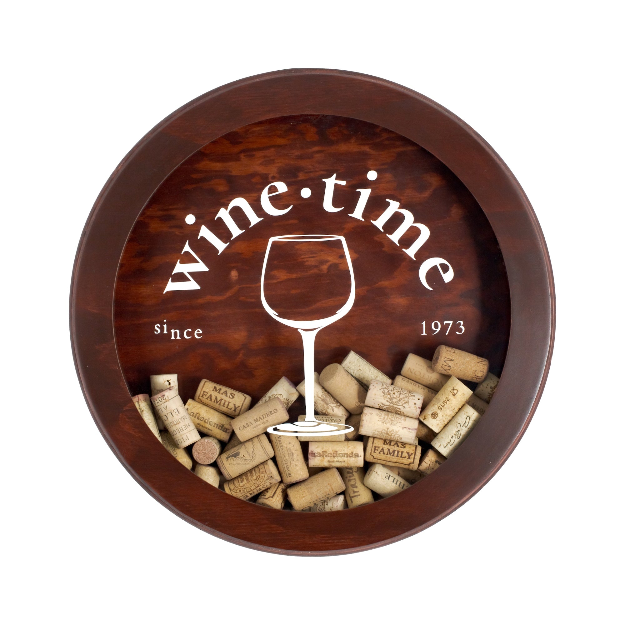 Guarda Corchos Circular caoba Wine O'clock