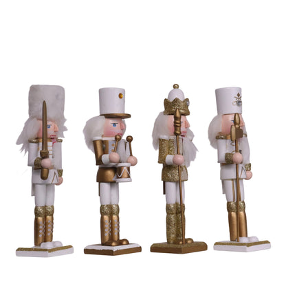 Juego de 4 Cascanueces Decorativos Blancos