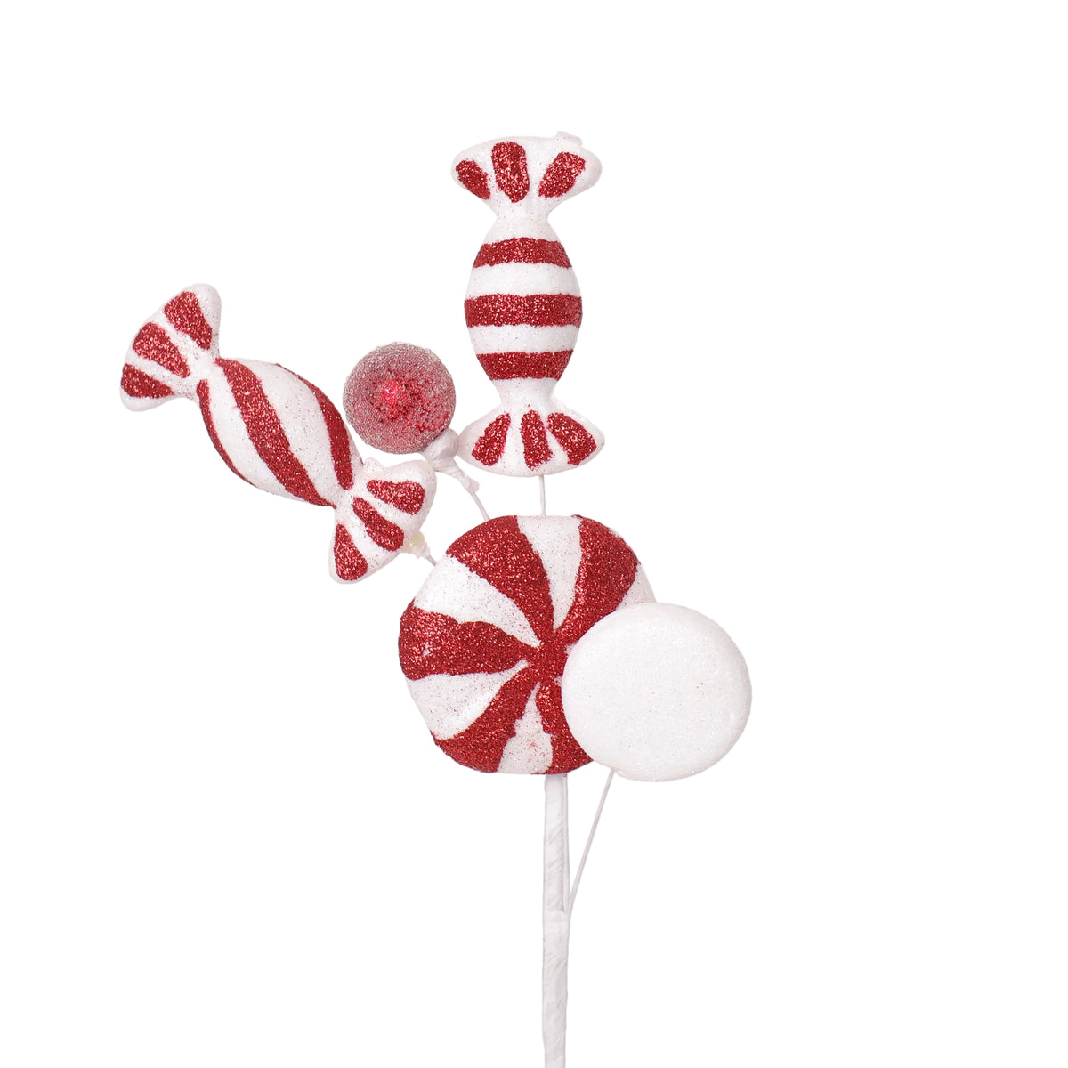 PICK DE DULCE  ROJO/BLANCO
