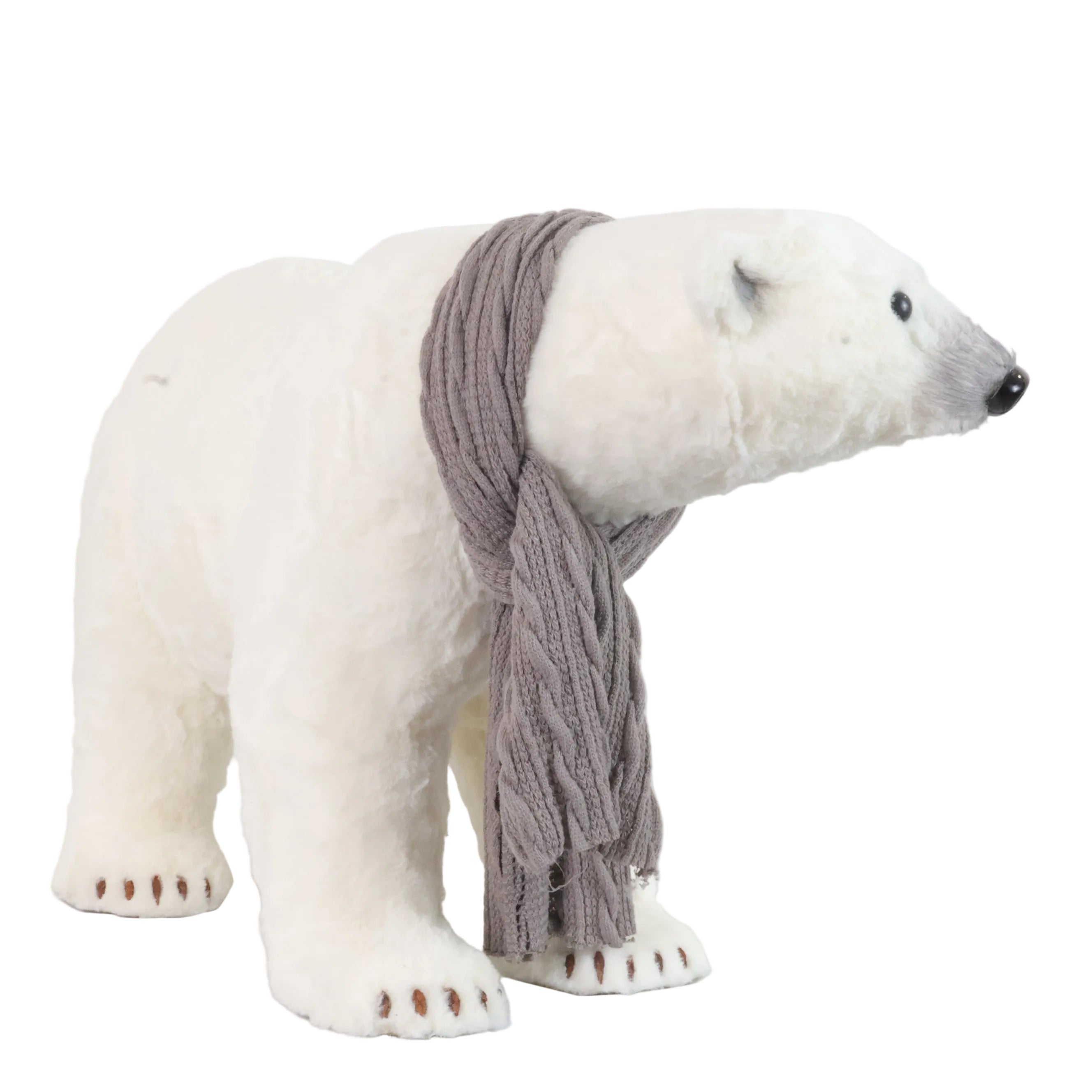 OSO CAMINANDO BLANCO BUFANDA 44CM