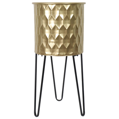 SET DE 2 MACETAS DECORATIVAS METALICAS