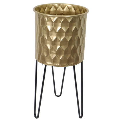 SET DE 2 MACETAS DECORATIVAS METALICAS