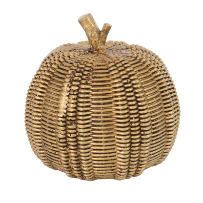 CALABAZA TEJIDA BAJA PLATA-ORO