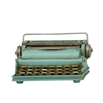 MÃ¡quina de Escribir Decorativa Azul â€“ 17 cm
