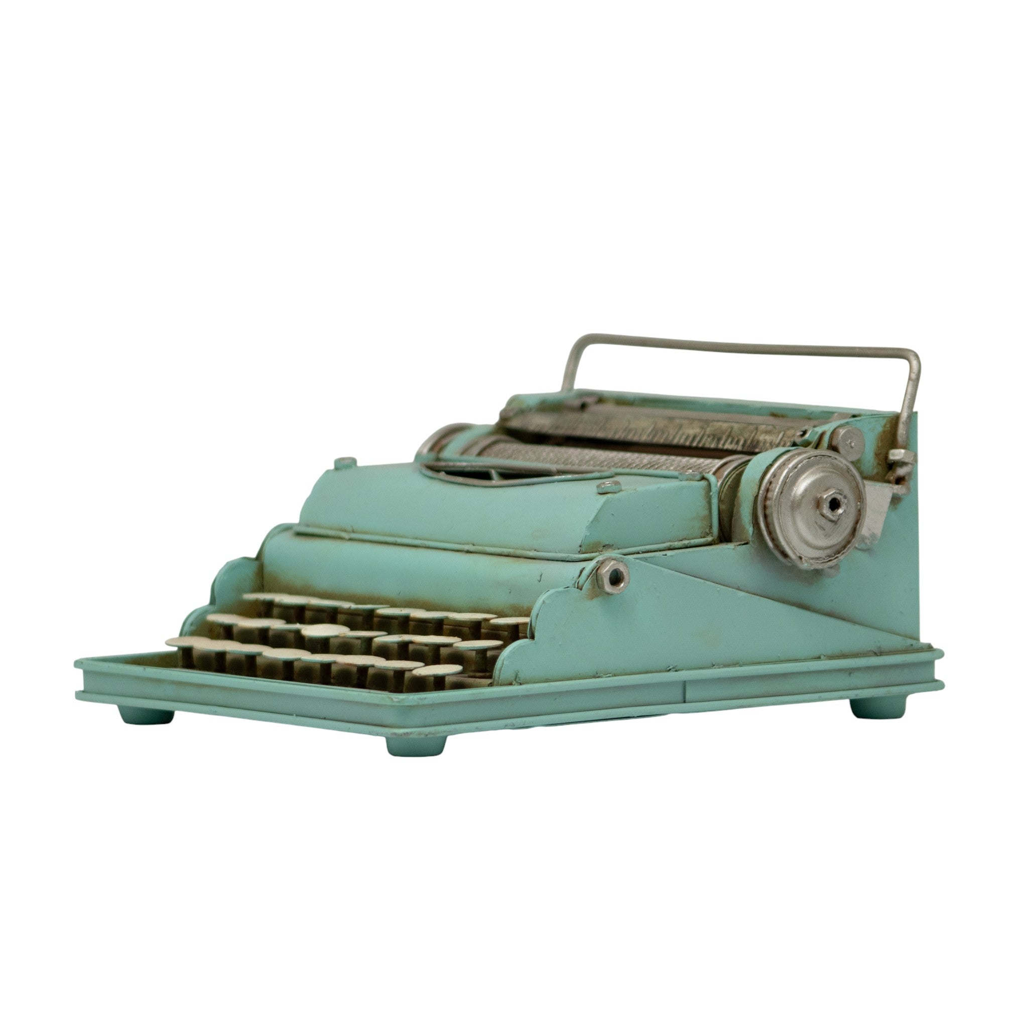 MÃ¡quina de Escribir Decorativa Azul â€“ 17 cm