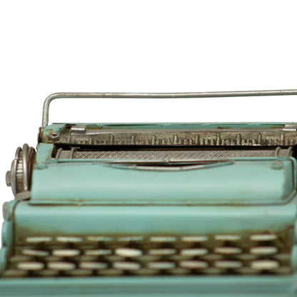MÃ¡quina de Escribir Decorativa Azul â€“ 17 cm