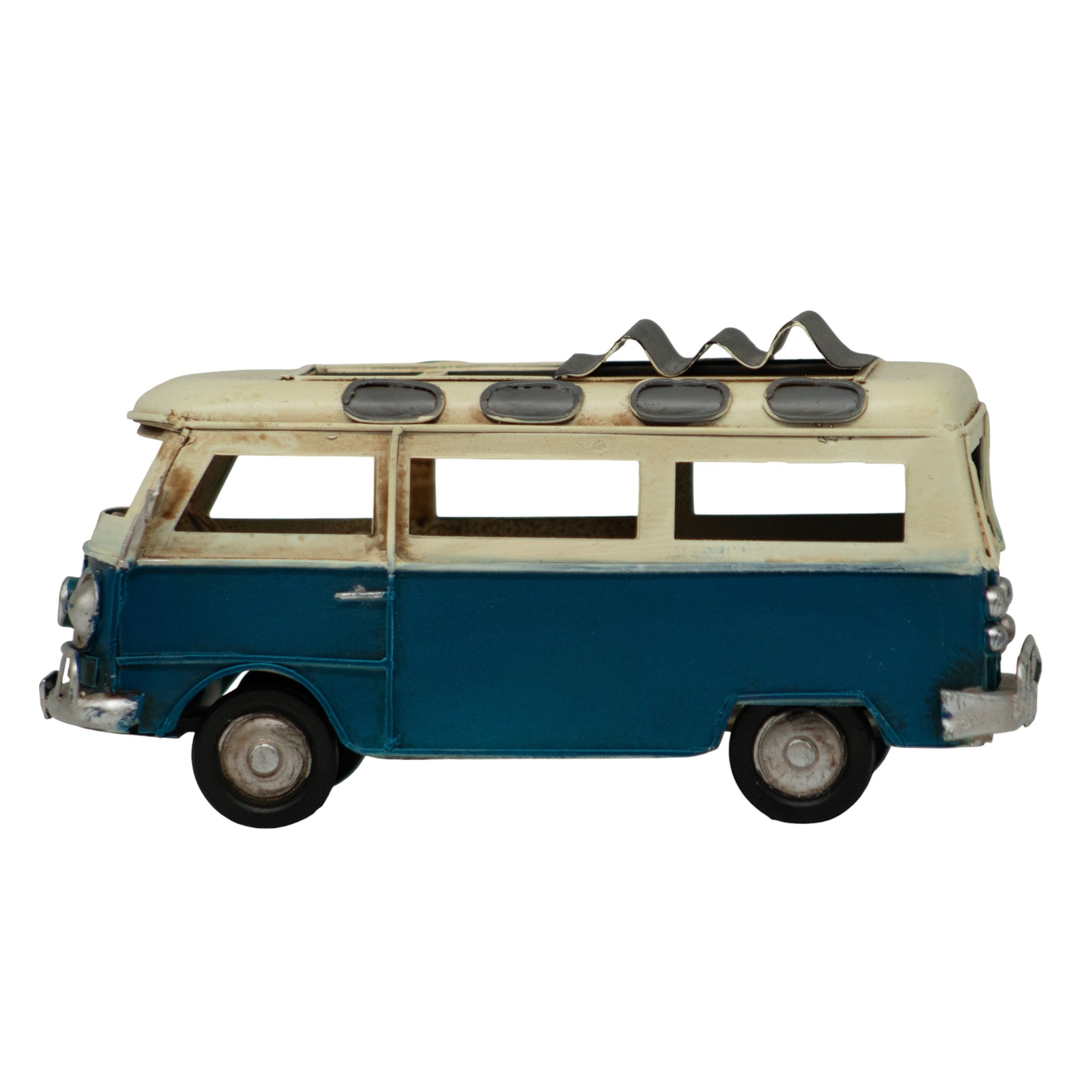 Combi Antigua Decorativa Azul y Beige â€“ 17 cm