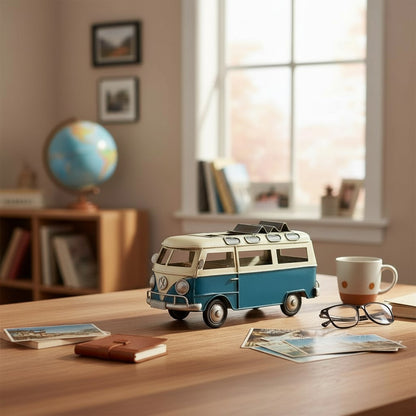 Combi Antigua Decorativa Azul y Beige â€“ 17 cm