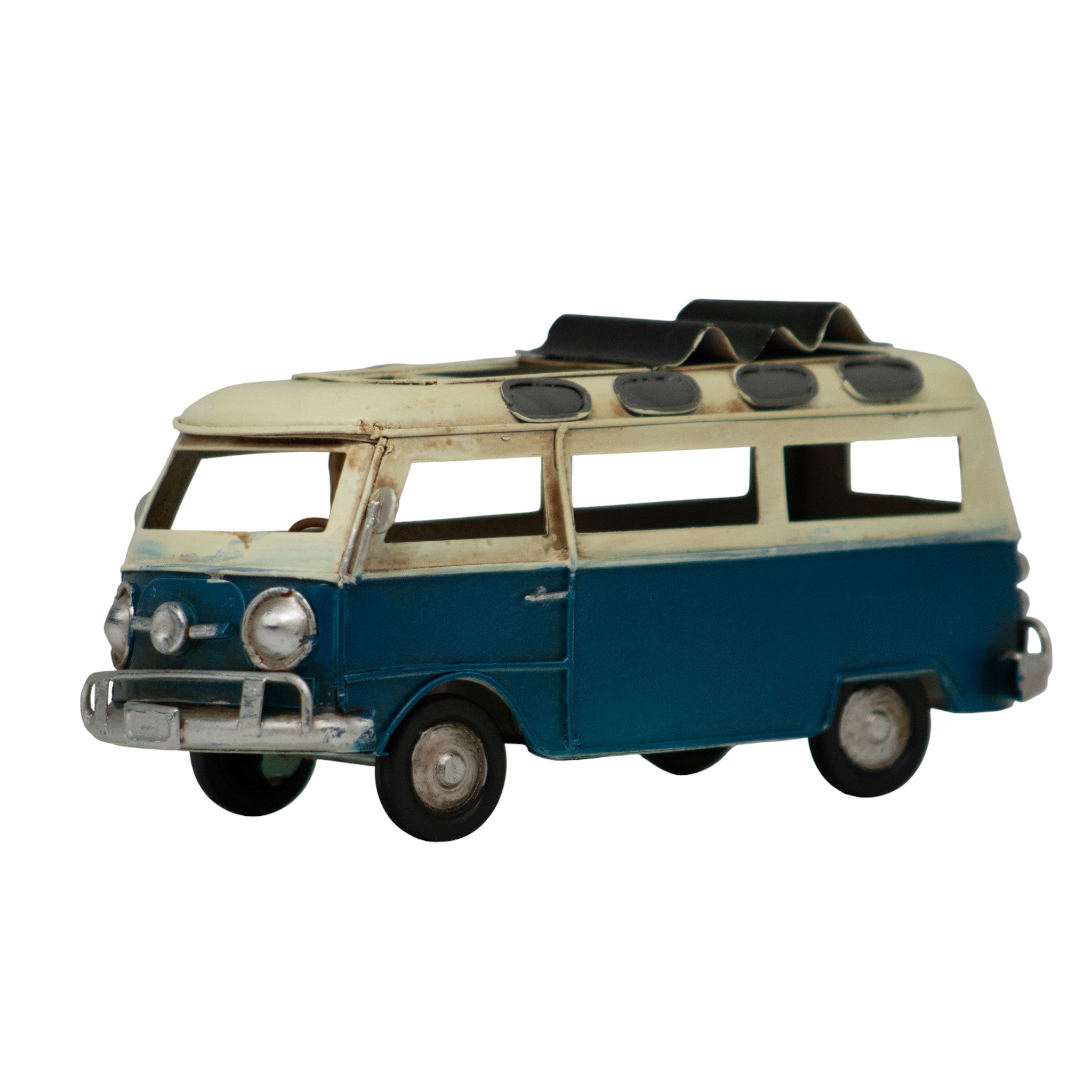 Combi Antigua Decorativa Azul y Beige â€“ 17 cm