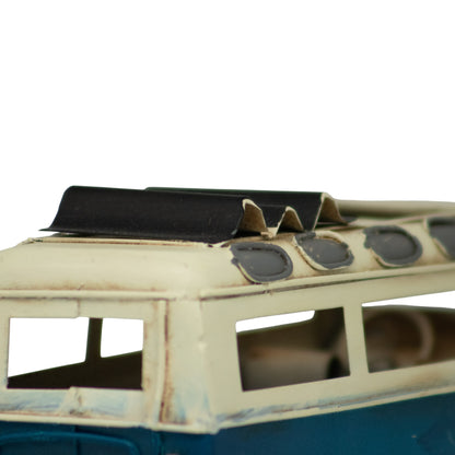 Combi Antigua Decorativa Azul y Beige â€“ 17 cm