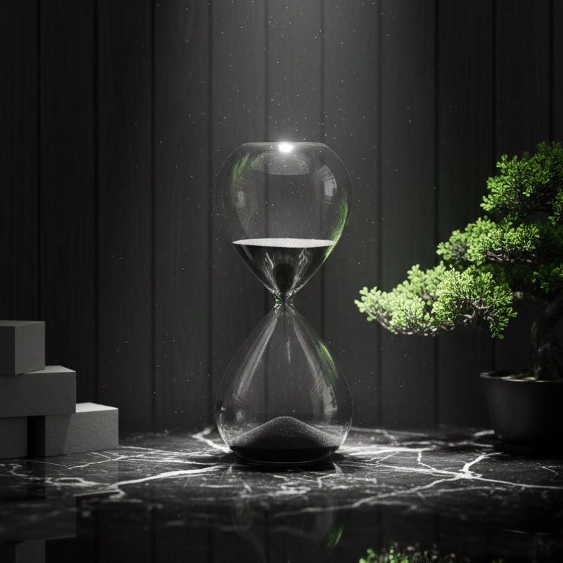 Reloj de Arena Negro  60 Minutos