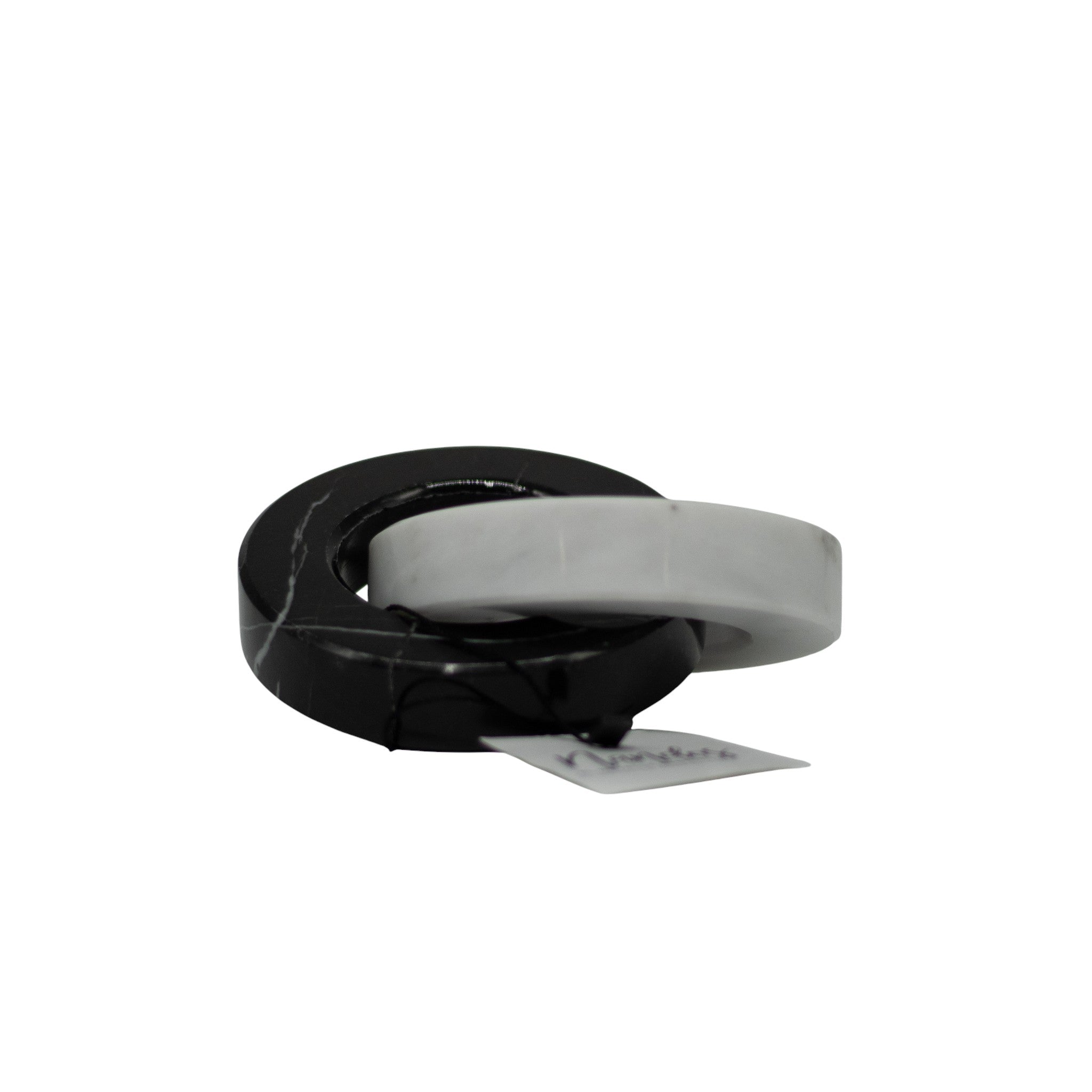 Aros S Negro Con Blanco Marmol