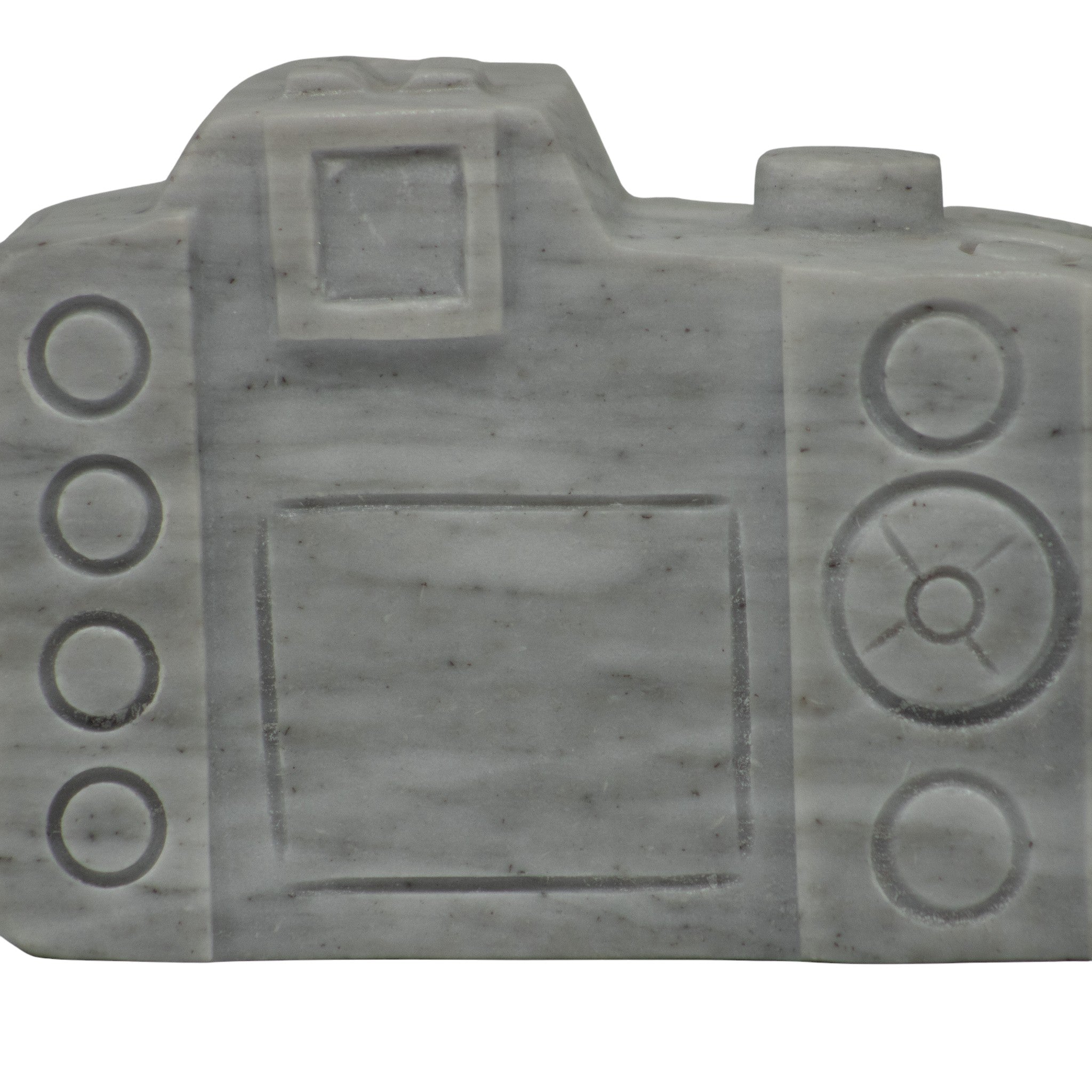 Cámara Decorativa de Mármol Blanco  12 cm