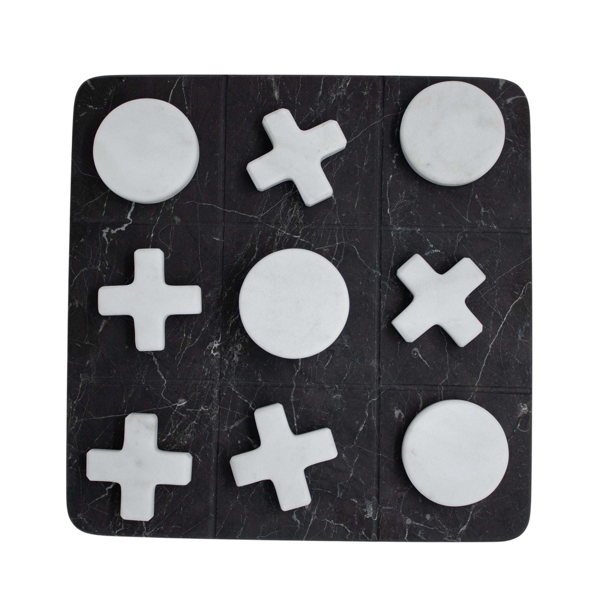 Juego Gato Blanco y Negro Decorativo  20 cm