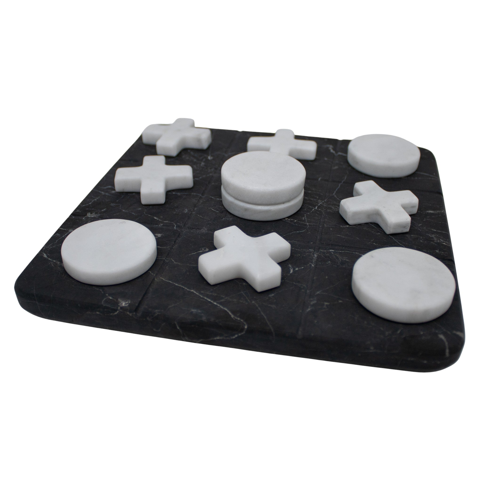 Juego Gato Blanco y Negro Decorativo  20 cm