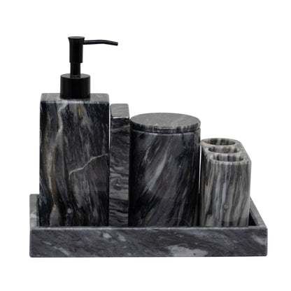Set de BaÃ±o 5 Piezas de MÃ¡rmol Negro