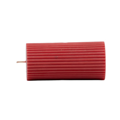 Cilindro de Cera S Rojo â€“ Vela Decorativa NavideÃ±a