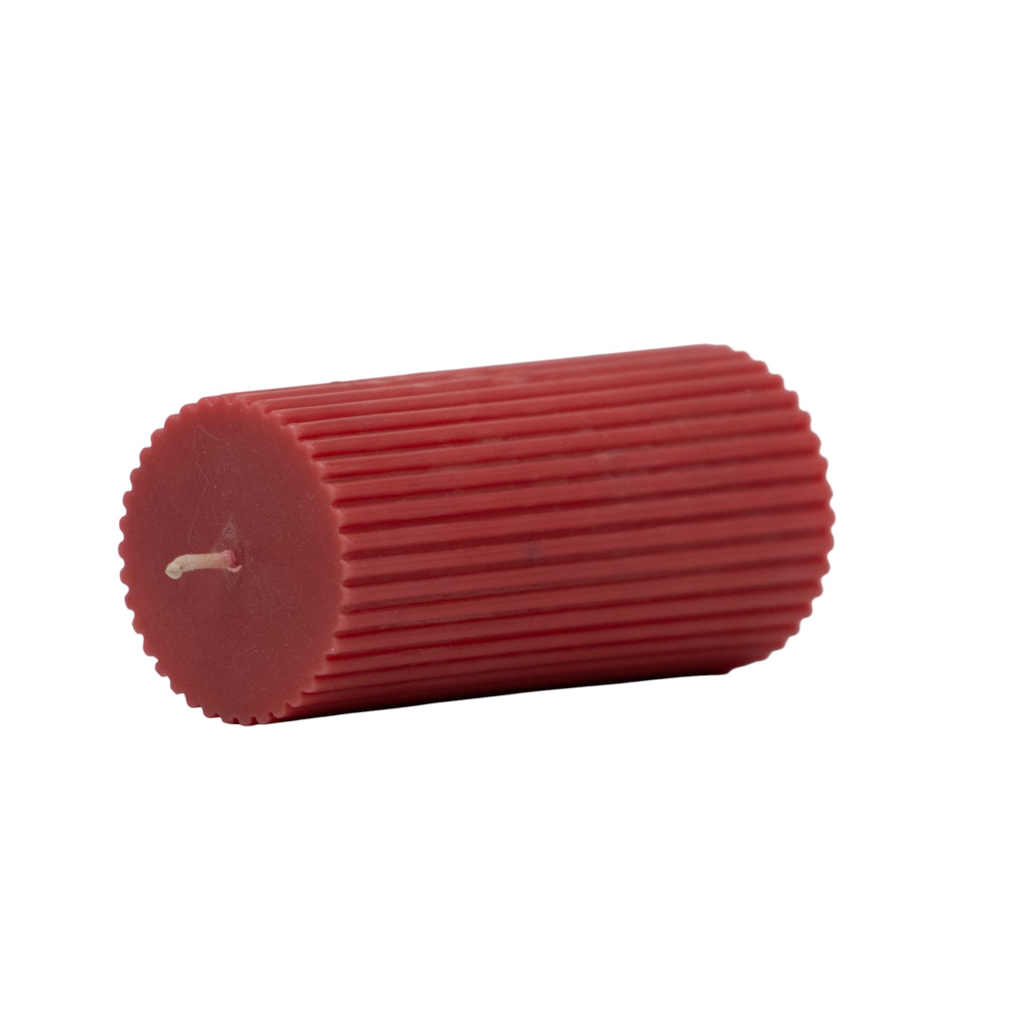 Cilindro de Cera S Rojo â€“ Vela Decorativa NavideÃ±a