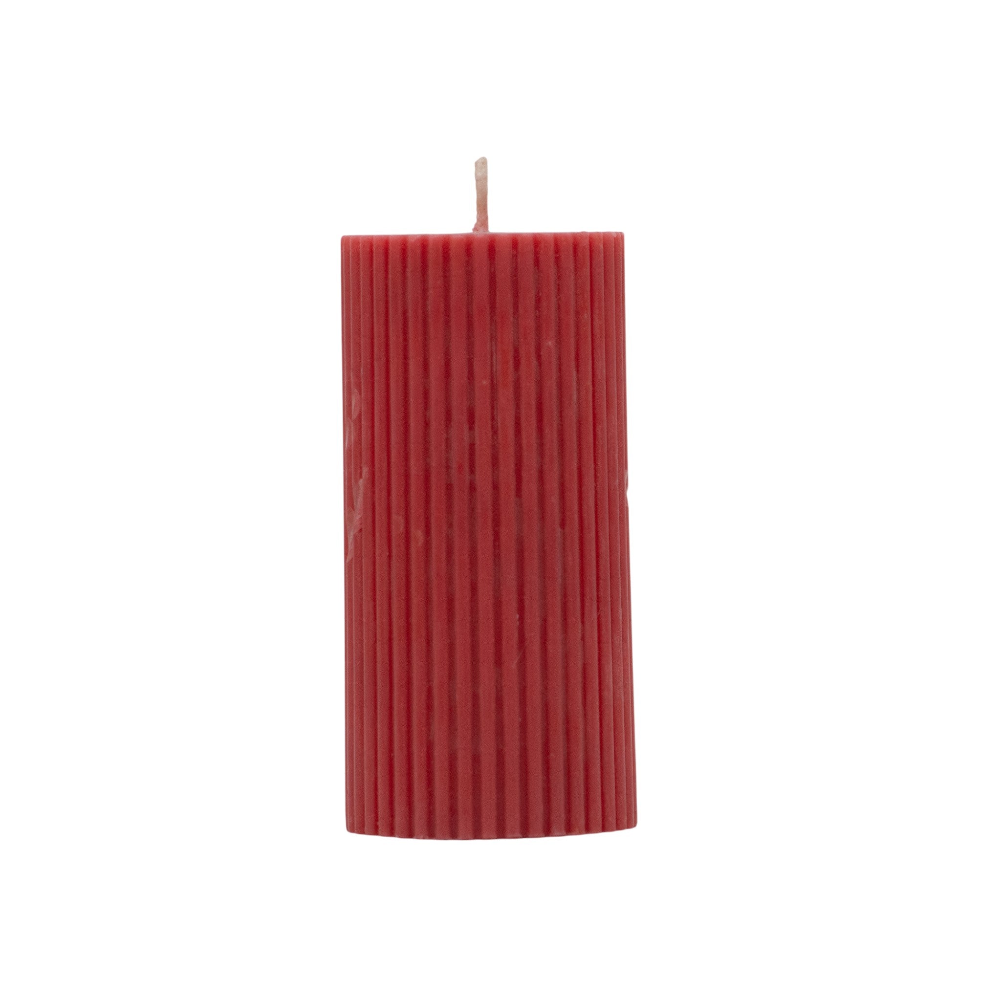 Cilindro de Cera S Rojo â€“ Vela Decorativa NavideÃ±a