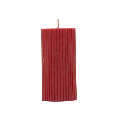 Cilindro de Cera S Rojo â€“ Vela Decorativa NavideÃ±a