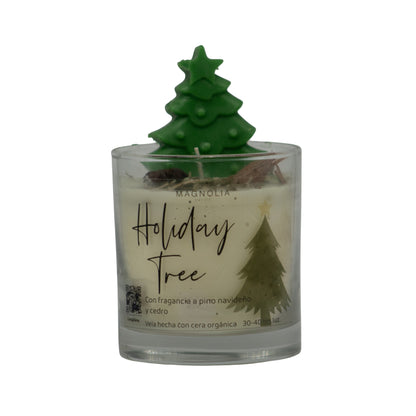 Vela Holiday Tree G â€“ Vela Decorativa de Soya