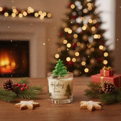 Vela Holiday Tree G â€“ Vela Decorativa de Soya