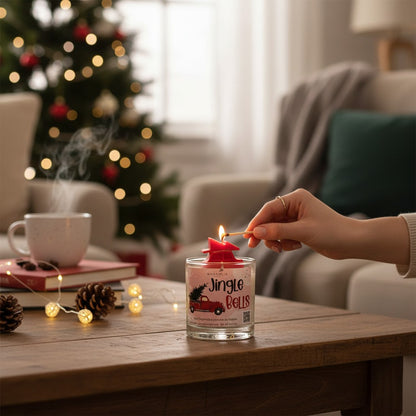 Vela de Soya Jingle Bells â€“ TamaÃ±o Grande