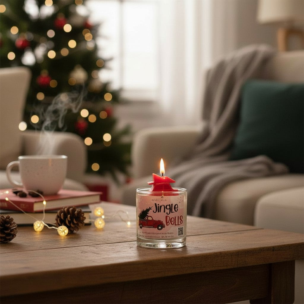 Vela de Soya Jingle Bells â€“ TamaÃ±o Grande