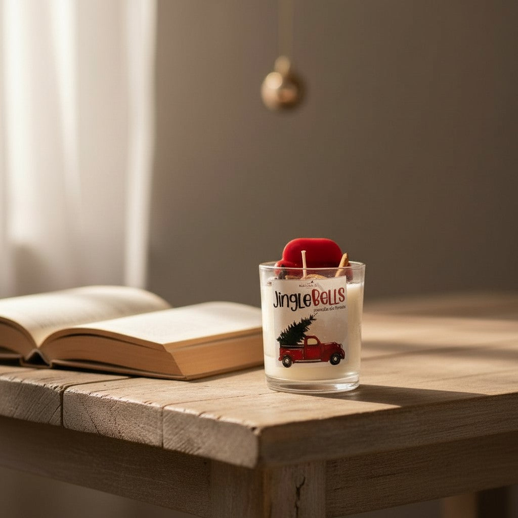 Vela de Soya Jinger S â€“ Vela Decorativa NavideÃ±a