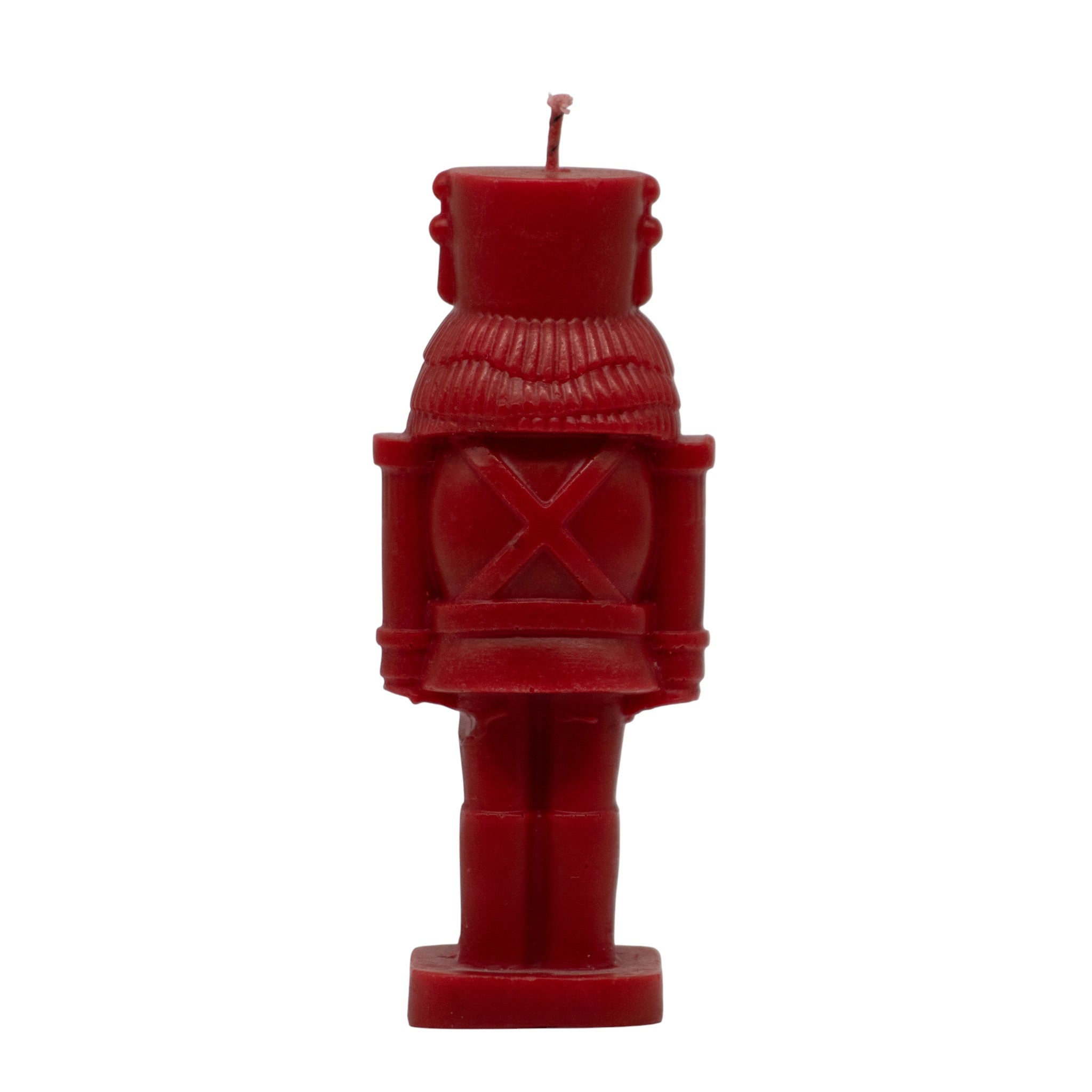 Cascanueces Rojo â€“ Vela Decorativa Mediana | Cera