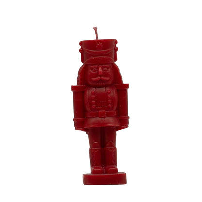 Cascanueces Rojo â€“ Vela Decorativa Mediana | Cera