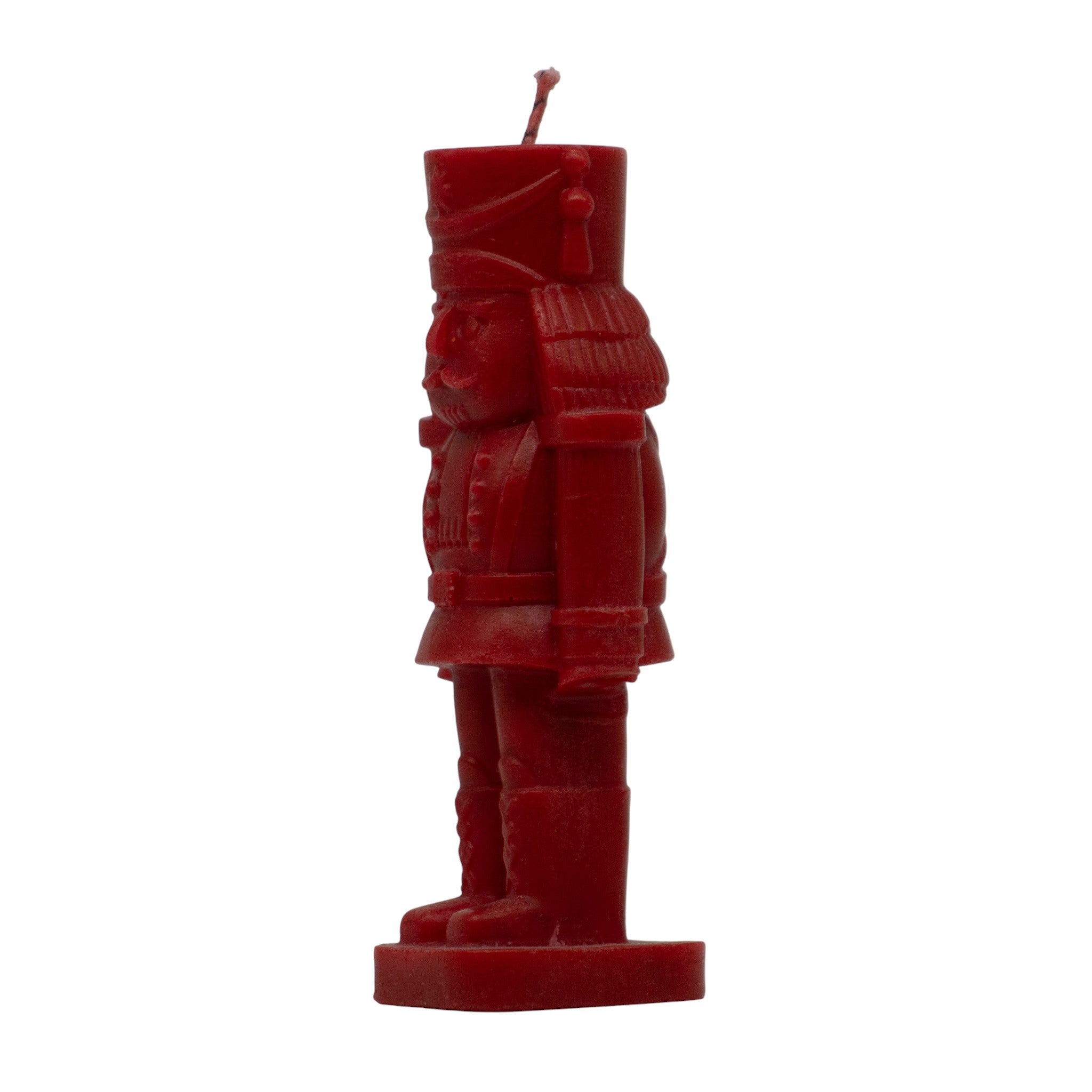 Cascanueces Rojo â€“ Vela Decorativa Mediana | Cera