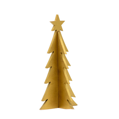 Pino Mini Decorativo Dorado â€“ 18 cm