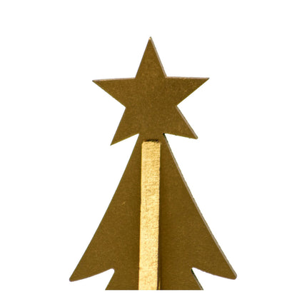 Pino Mini Decorativo Dorado â€“ 18 cm