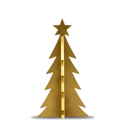 Pino Mini Decorativo Dorado â€“ 18 cm