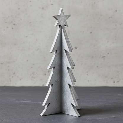 Pino Mini Decorativo Plata â€“ 18 cm