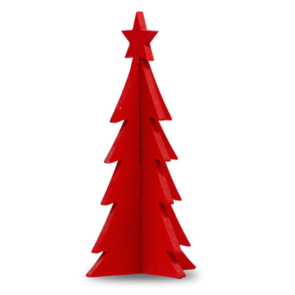 Pino Mini Decorativo Rojo â€“ 18 cm