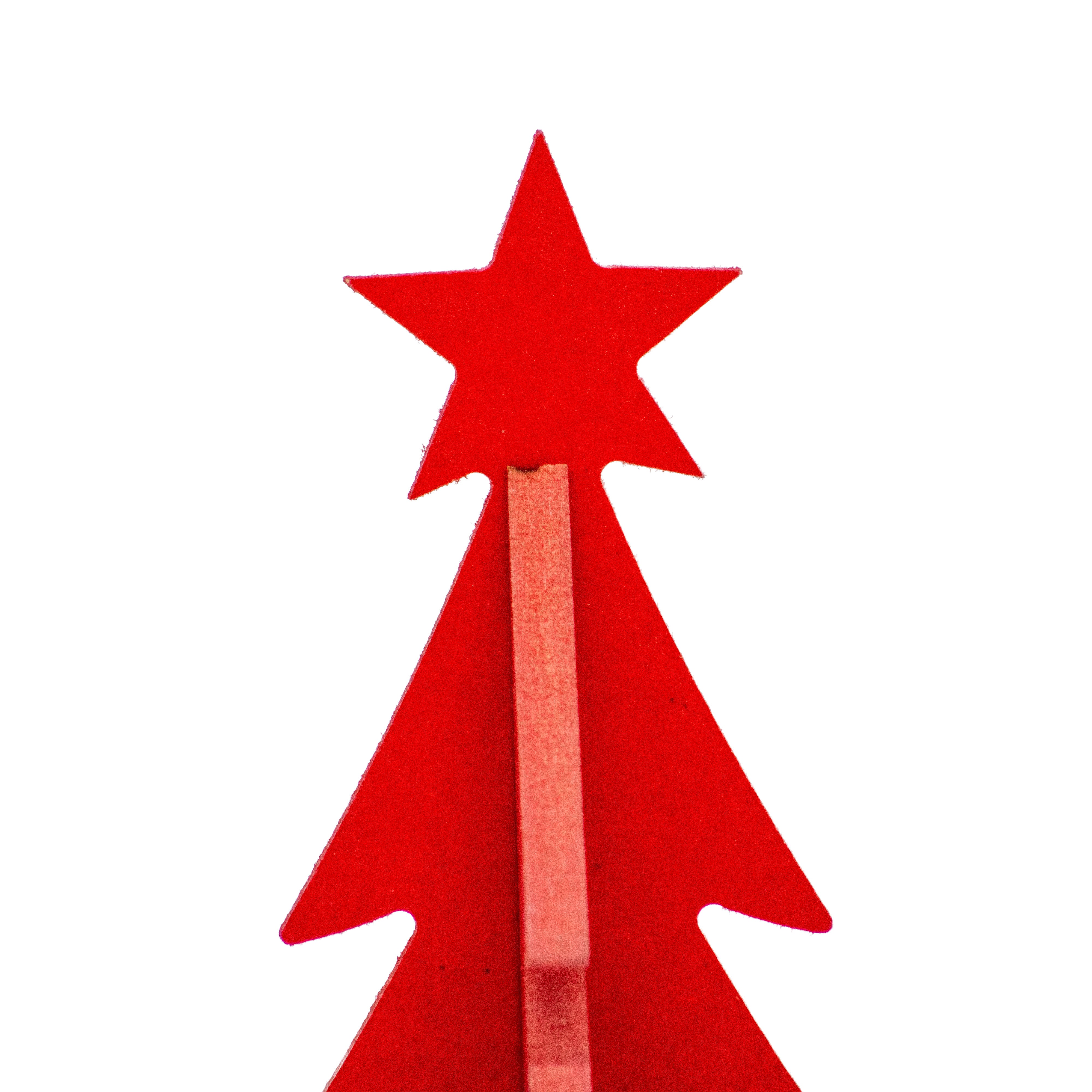 Pino Mini Decorativo Rojo â€“ 18 cm