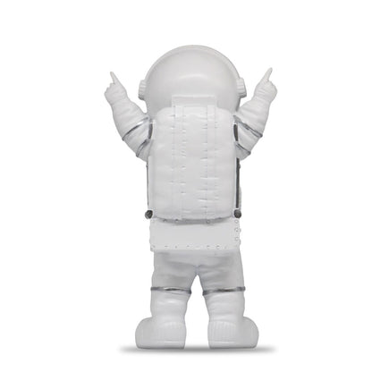 Figura Decorativa de Poliresina Astronauta Celebrando 26 cm