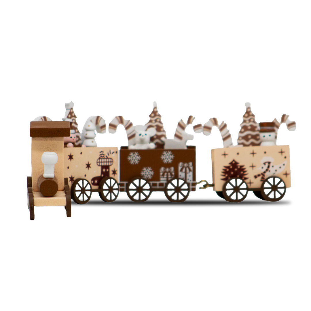 Tren NavideÃ±o Galleta CafÃ© â€“ 23 cm