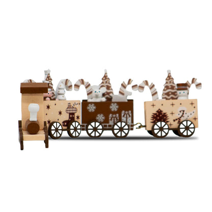 Tren NavideÃ±o Galleta CafÃ© â€“ 23 cm