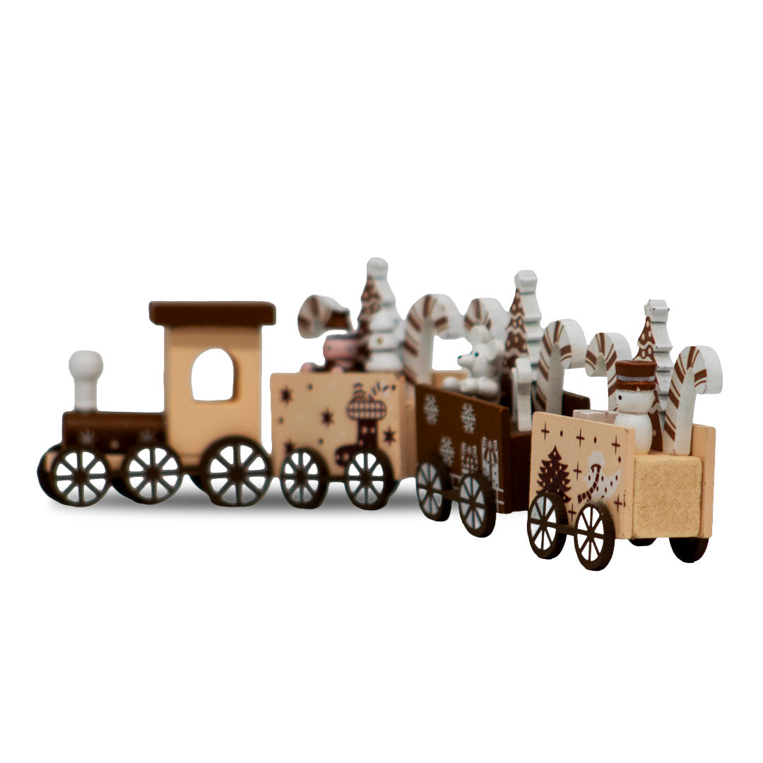 Tren NavideÃ±o Galleta CafÃ© â€“ 23 cm