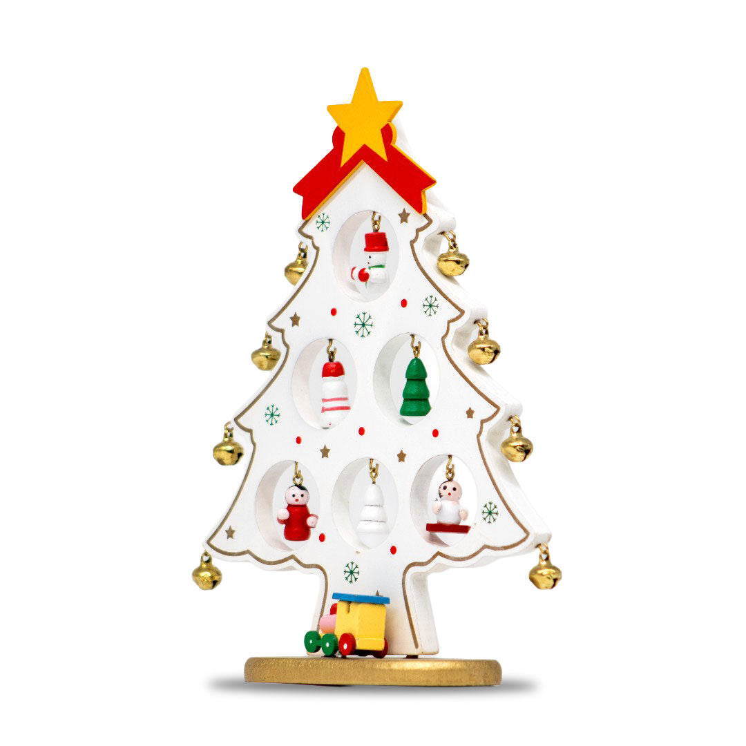 Adorno NavideÃ±o Ãrbol Blanco â€“ 22 cm