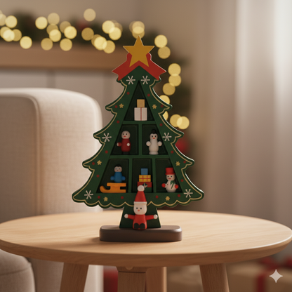 Adorno NavideÃ±o Ãrbol Verde con Cajones â€“ 20 cm