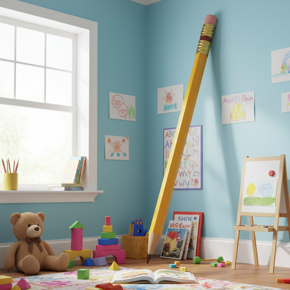LÃ¡piz Gigante Decorativo Amarillo â€“ 180 cm