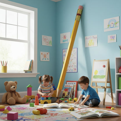 LÃ¡piz Gigante Decorativo Amarillo â€“ 180 cm