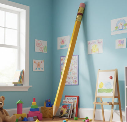 LÃ¡piz Gigante Decorativo Amarillo â€“ 180 cm