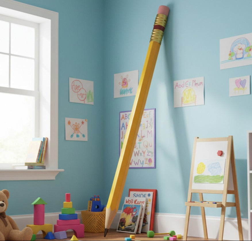 LÃ¡piz Gigante Decorativo Amarillo â€“ 180 cm