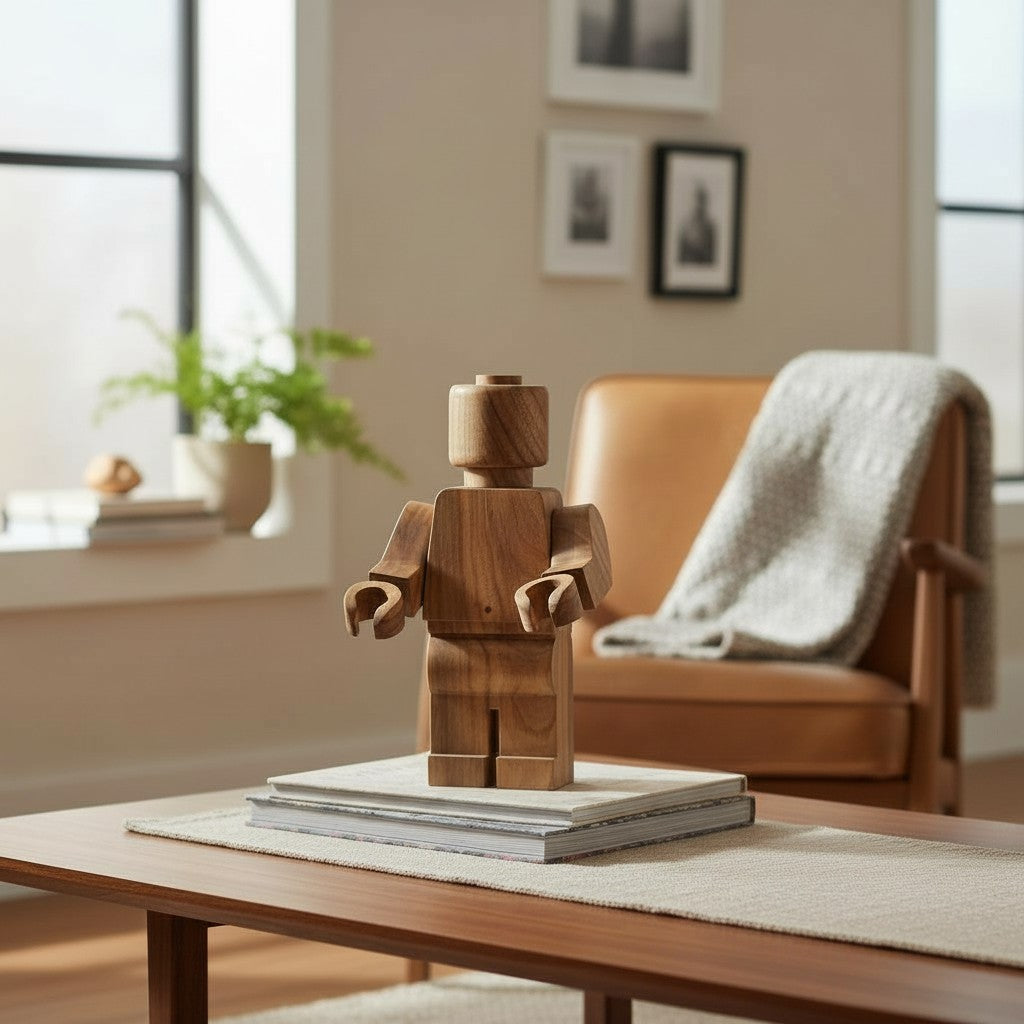Robot Articulado de Madera â€“ 40 cm